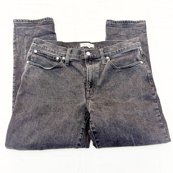 Madewell Tomboy Straight Charcoal Black Denim Jeans Size 30 - Picture 4 of 10